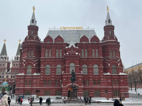 Новогодняя Москва и Матрона Московская