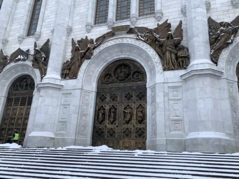 Новогодняя Москва и Матрона Московская