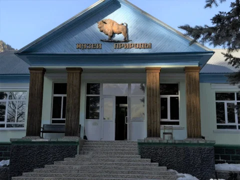 Зимний Домбай. Кавказские горы. Термальные источники