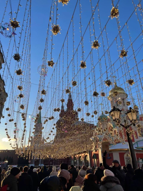 Новогодняя Москва и Матрона Московская