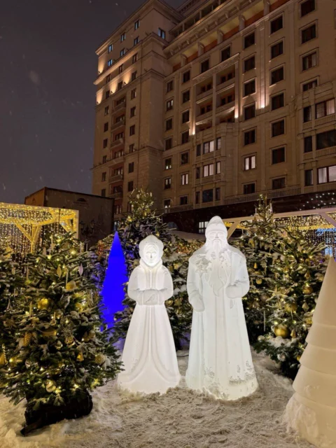 Новогодняя Москва и Матрона Московская