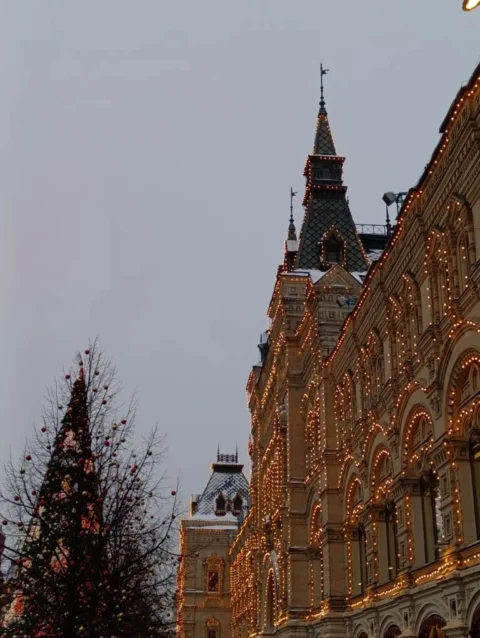 Новогодняя Москва и Матрона Московская