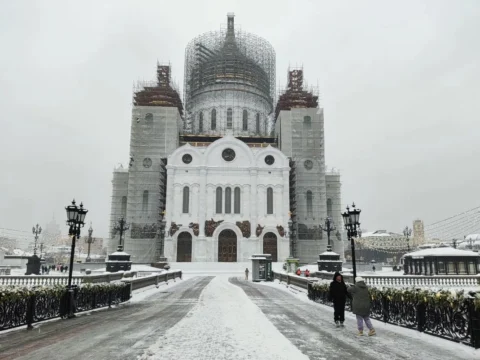 Новогодняя Москва и Матрона Московская